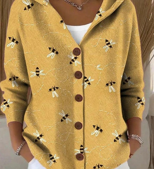 Opale | Chemise à Capuche Imprimé Artistique