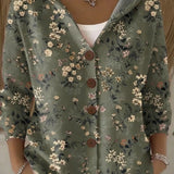 Opale | Chemise à Capuche Imprimé Artistique