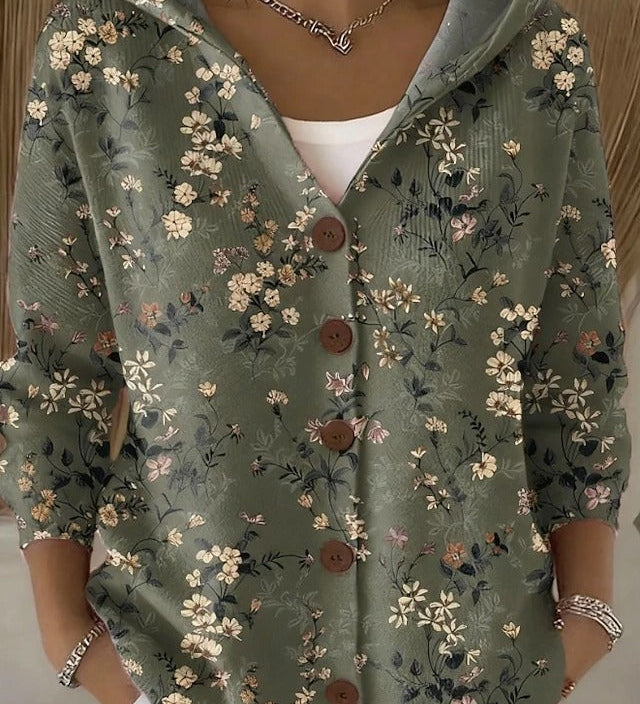 Opale | Chemise à Capuche Imprimé Artistique