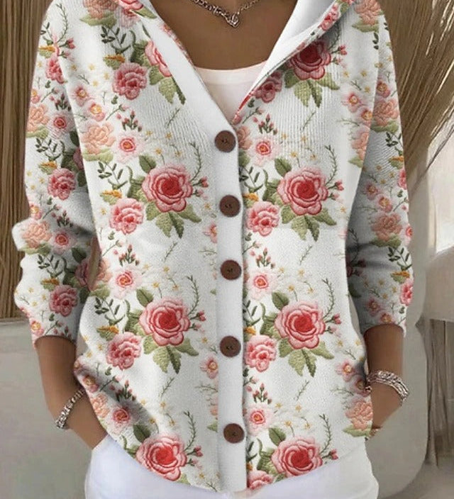 Opale | Chemise à Capuche Imprimé Artistique