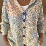 Opale | Chemise à Capuche Imprimé Artistique
