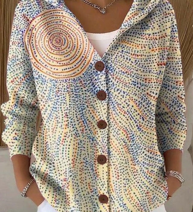 Opale | Chemise à Capuche Imprimé Artistique