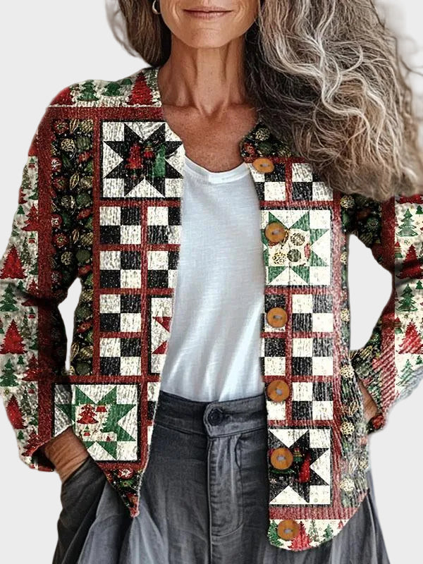 Everlyn™ – Pull de Noël patchwork
