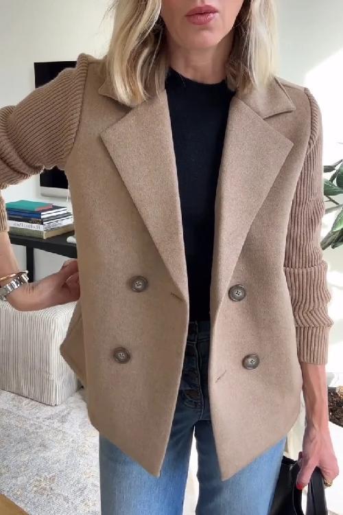 Amora – Blazer élégant à manches torsadées