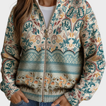 Sybilla™ – Gilet à bordure botanique vintage