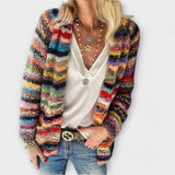 Birgitte - Gilet coloré avec motif rayé