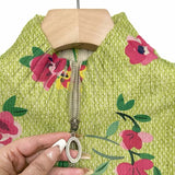 Constance – Gilet fleuri rose zippé – photo 3