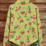 Constance – Gilet fleuri rose zippé – photo 4