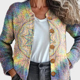 Rainelle™ – Gilet arc-en-ciel aux tons pastel