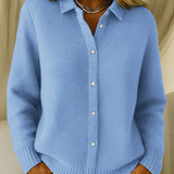 Caitlin | Cardigan à Boutons en Tricot Texturé