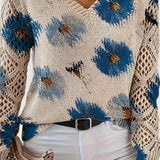 Bronwen | Pull en Dentelle Fleurie