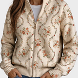 Perséphone - Motif floral délicat sur crème