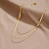 Gold Multi-Layered Necklace