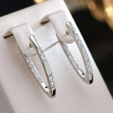 Timeless Earrings With Zirconia Accents