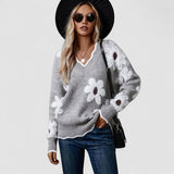 Belinha – Blouse élégante col V à imprimé fleuri