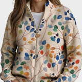 Imogene – Gilet à imprimé feuillage