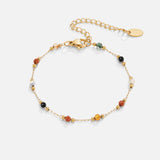 Serene Balance Coloured Gemstone Bracelet