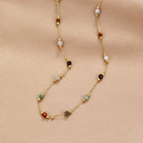Aria Colourful Gemstone Necklace