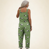 Camille | salopette vert tendre bohème