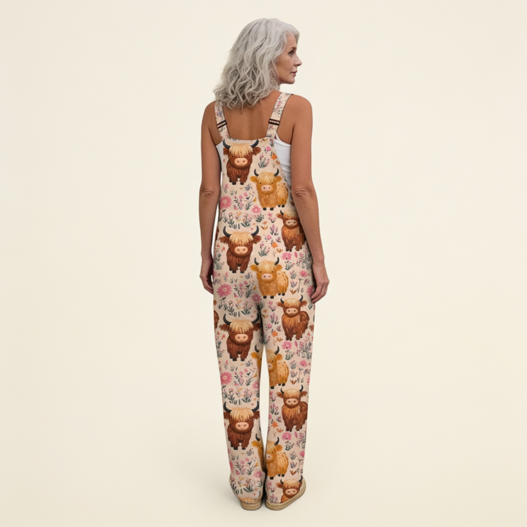 Bérénice | salopette imprimé champêtre bohème