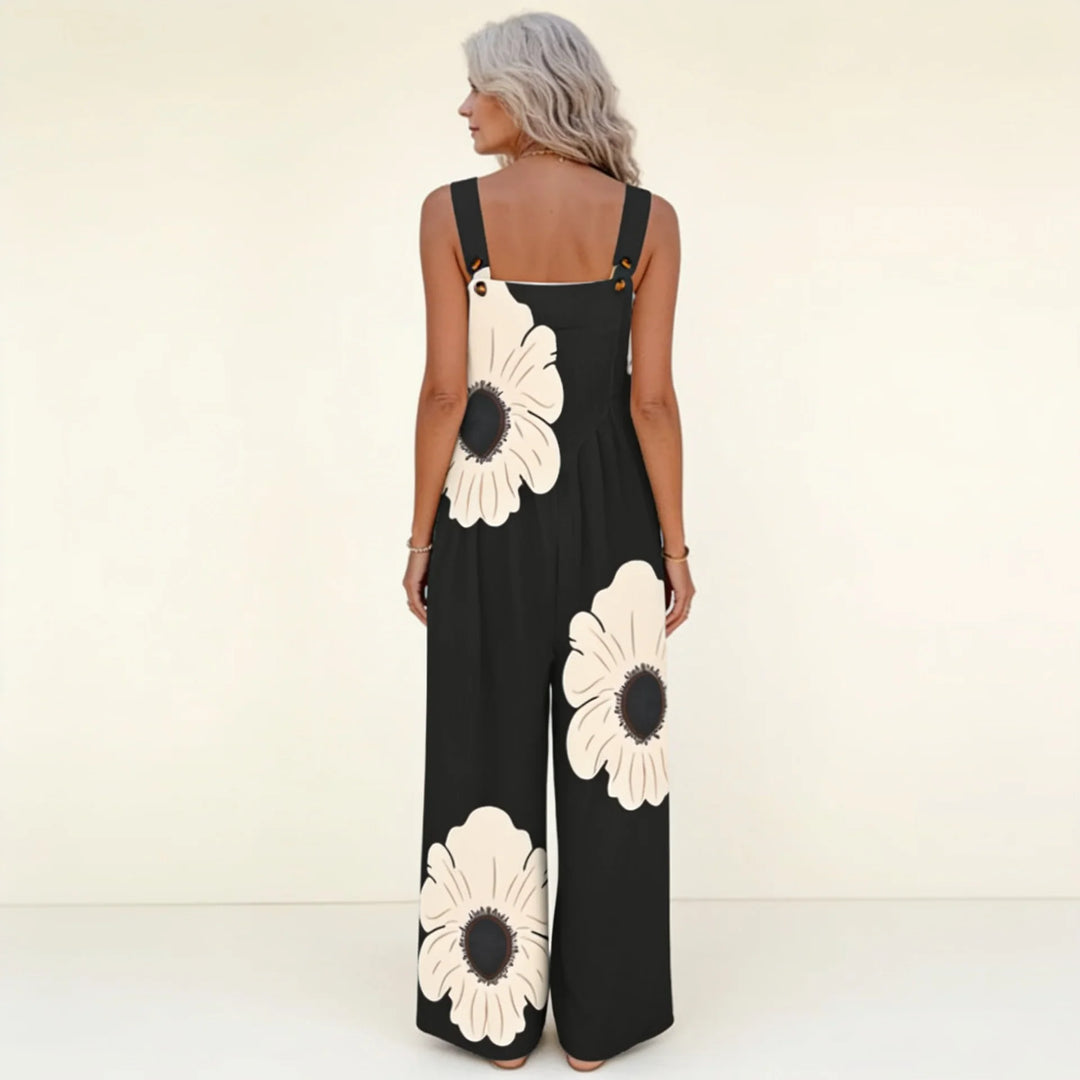 Amandine | salopette fleurie confortable