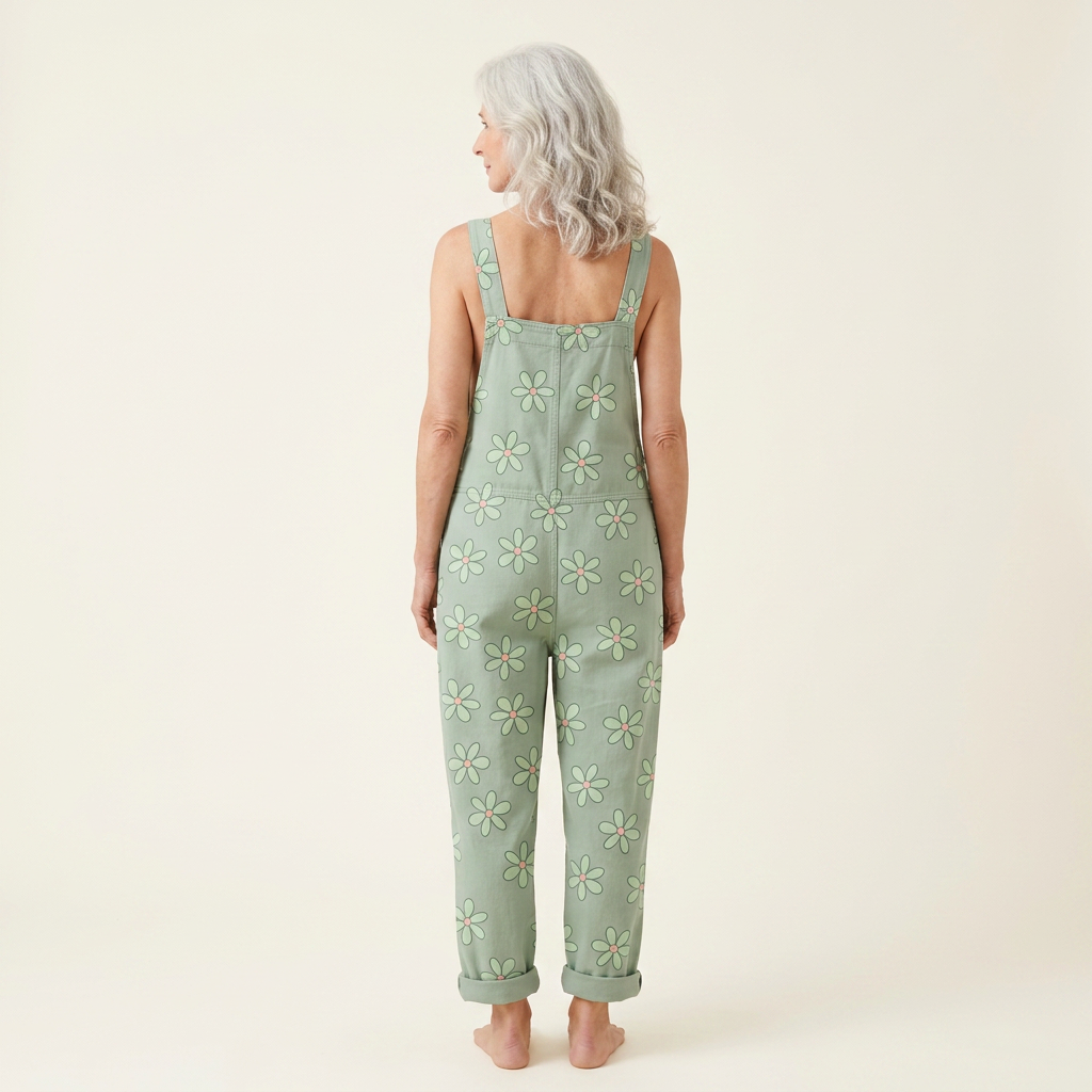 Clémence | salopette fleurs pastel bohème