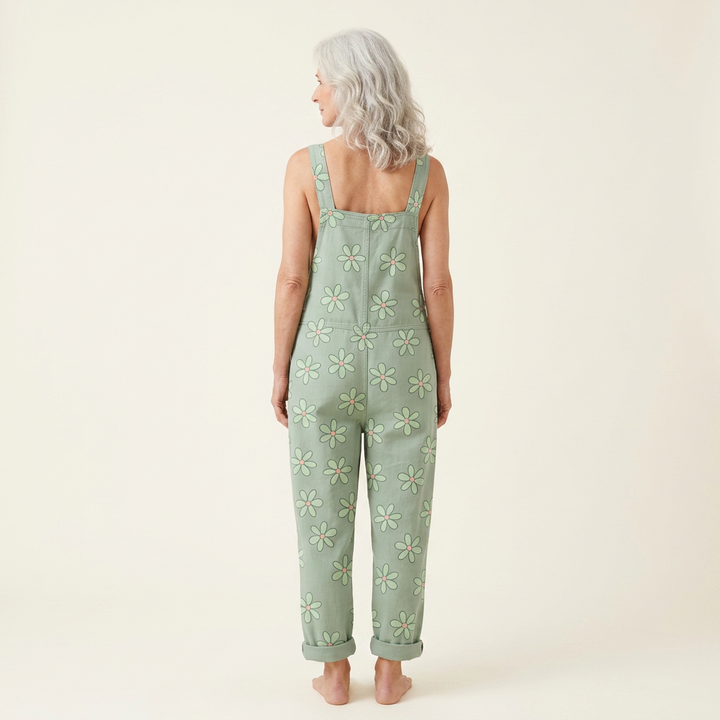 Clémence | salopette fleurs pastel bohème