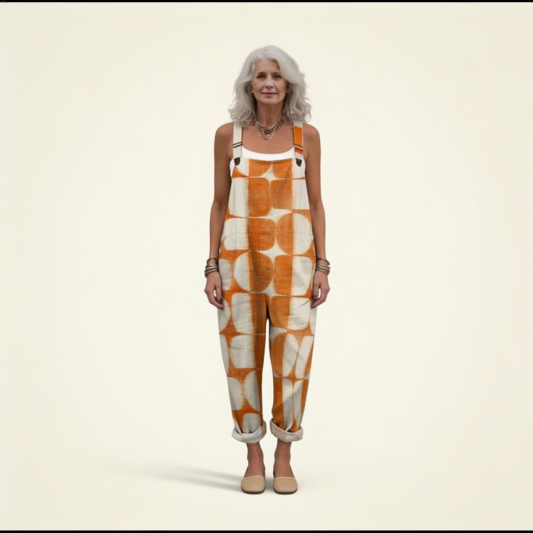 Cléophée | salopette motif solaire rétro