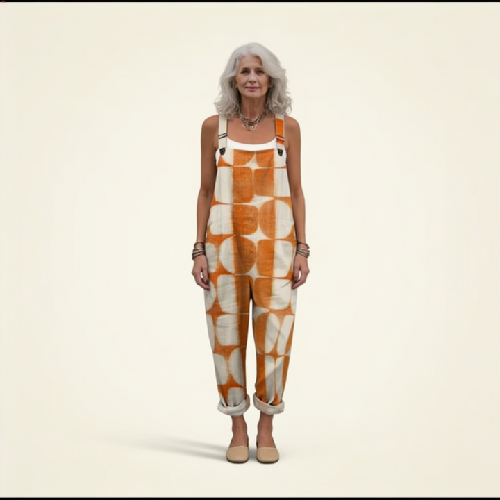 Cléophée | salopette motif solaire rétro
