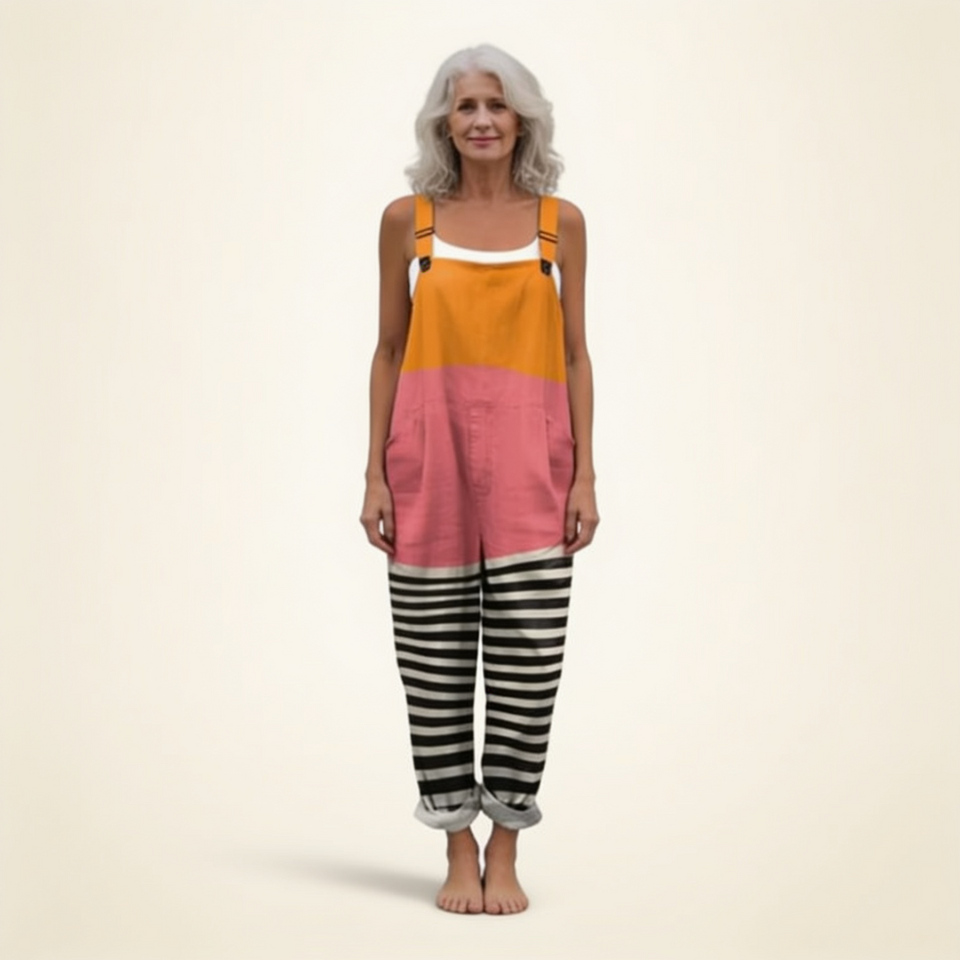 Isaline | salopette colorblock solaire moderne