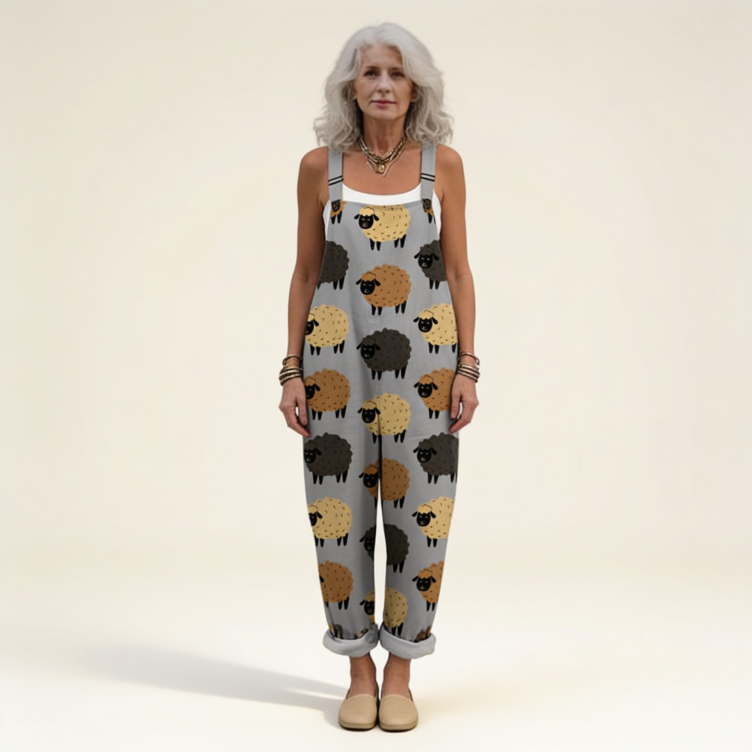 Amandine | salopette moutons rustique douce