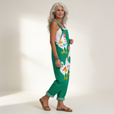 Apolline | salopette vert prairie ludique