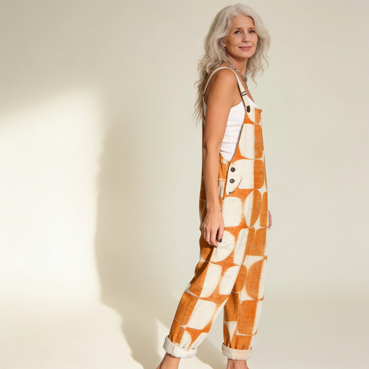Cléophée | salopette motif solaire rétro