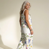 Madeleine | salopette cygne floral délicat