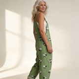 Camille | salopette vert tendre bohème