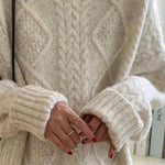 Olive a Bette's – Pull marin en grosse maille – photo 5