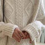 Olive a Bette's – Pull marin en grosse maille – photo 5