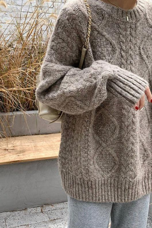 Olive a Bette's – Pull marin en grosse maille – photo 7