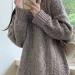 Olive a Bette's – Pull marin en grosse maille – photo 8