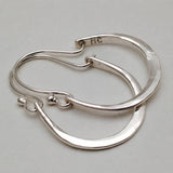 Minimal Silver Hoop Earrings