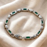 Emerald Serenade Tennis Bracelet