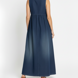 Iva - Robe Maxi en Denim Vintage | Style Parisien