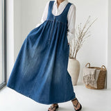 Iva - Robe Maxi en Denim Vintage | Style Parisien