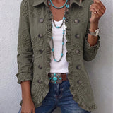 Coraleen | Veste Utilitaire Brodée Motifs Floraux
