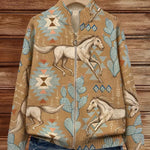 Perpetua – Gilet zippé à imprimé cactus – photo 2