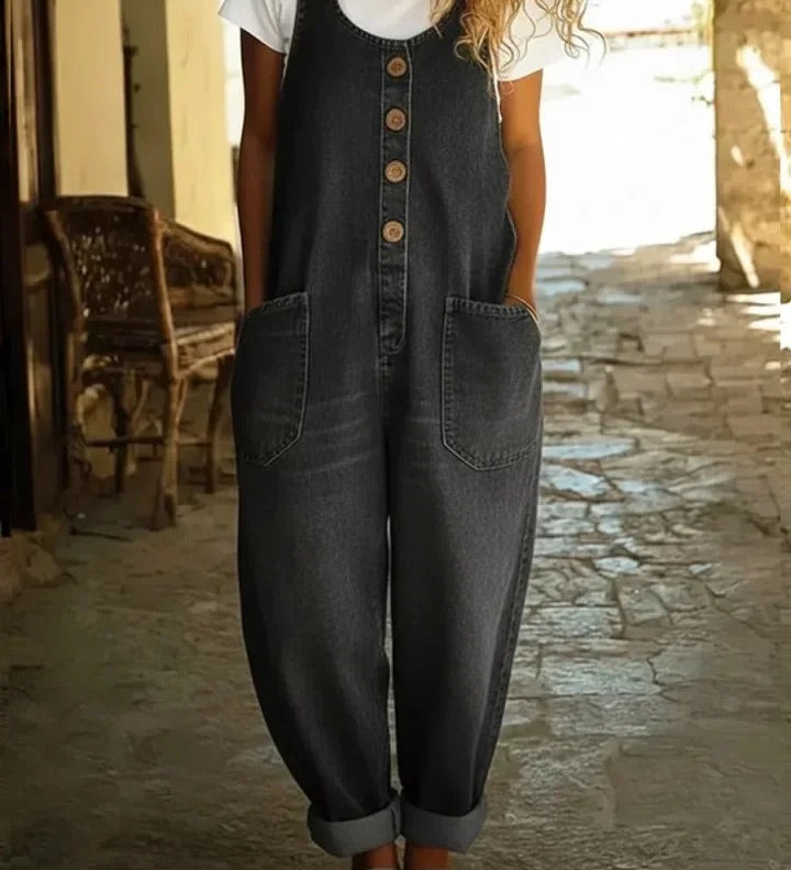 Chloé - Combinaison en Denim Lavé Vintage | Indispensable de la Saison