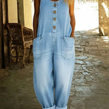 Chloé - Combinaison en Denim Lavé Vintage | Indispensable de la Saison