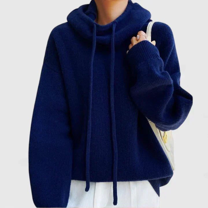 Jeanne | Sweat à Capuche Tricoté Confortable