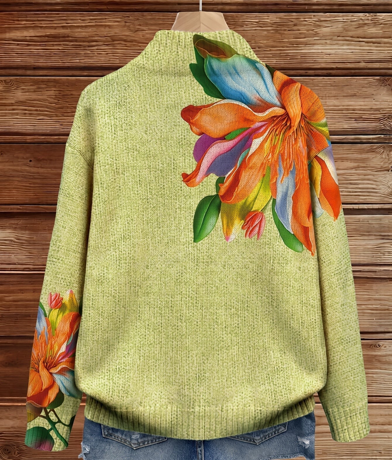 Sidonie – Gilet à imprimé lys tropicaux – photo 2