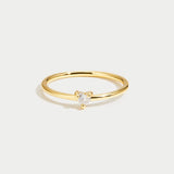 Love Crystal Heart Ring